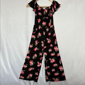 Social Academy Girls’ Floral Jumpsuit